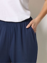 M&Co Blue Jersey Hareem Trousers - Image 3 of 5