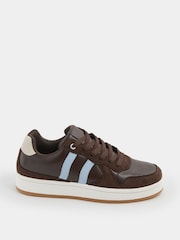 Yours Curve Brown E Wide Fit Padded Lace Up Trainers - Image 4 of 6