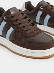 Yours Curve Brown E Wide Fit Padded Lace Up Trainers - Image 6 of 6