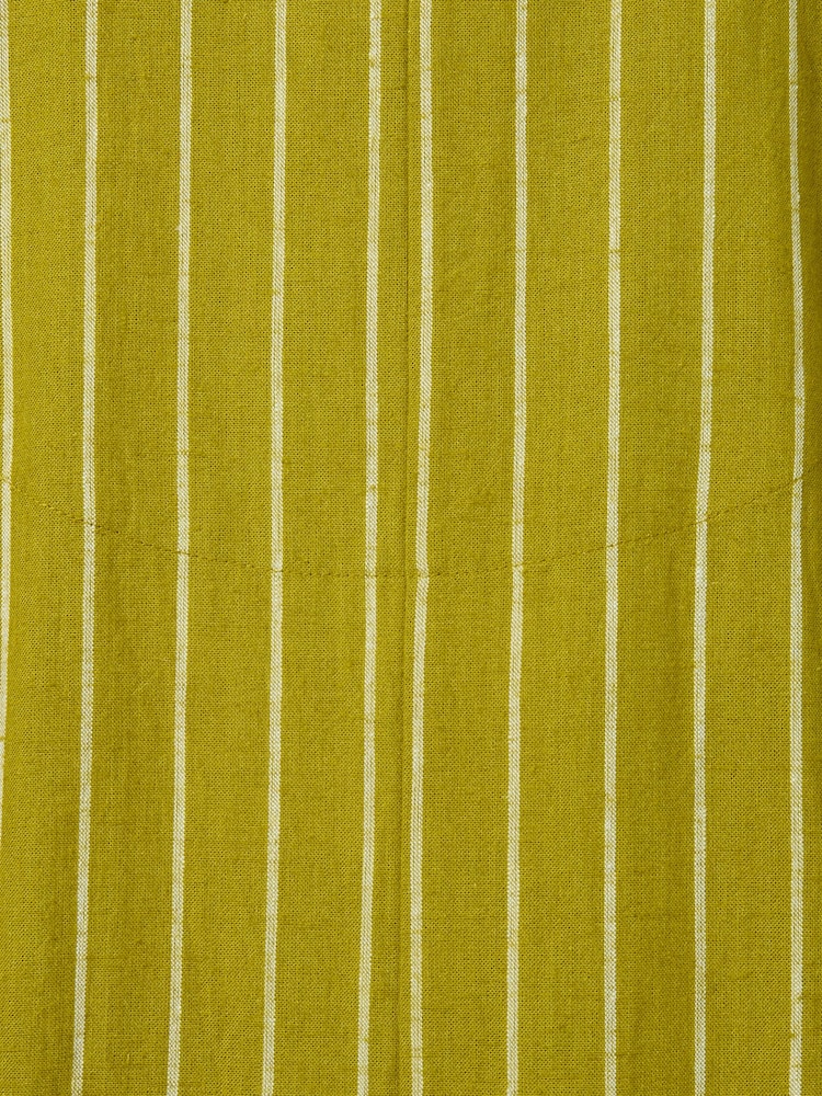 Celtic & Co. Yellow Cotton Wrap Waist Strap Midi Dress - Image 7 of 7