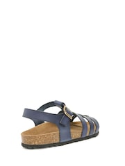 Celtic & Co. Blue Leather Gladiator Sandals - Image 5 of 8