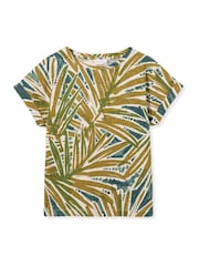 Celtic & Co. Green Slub Jersey Grown On Sleeve T-Shirt - Image 4 of 6