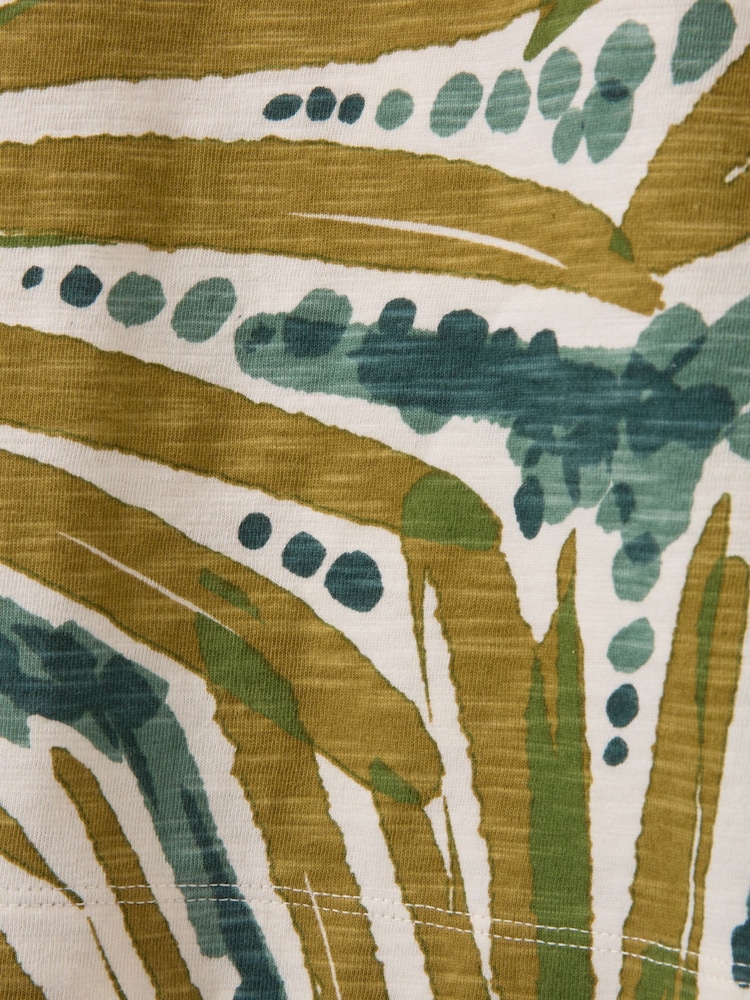 Celtic & Co. Green Slub Jersey Grown On Sleeve T-Shirt - Image 6 of 6