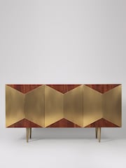 Swoon Brass Grace Three Door Sideboard - Image 1 of 5