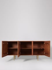 Swoon Brass Grace Three Door Sideboard - Image 3 of 5