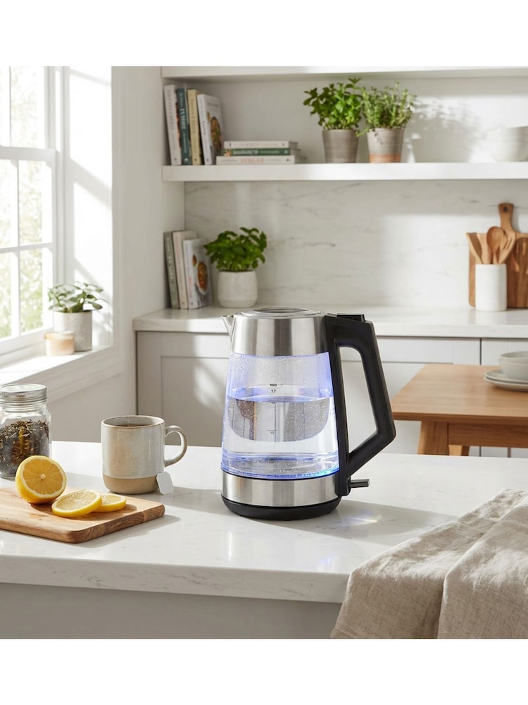 Salter Black Glass Kettle - Image 1 of 5