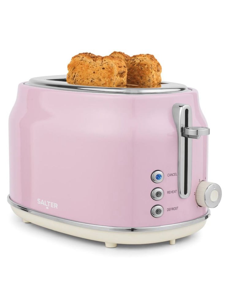 Salter Pink Retro 2-Slice Toaster - Image 1 of 12