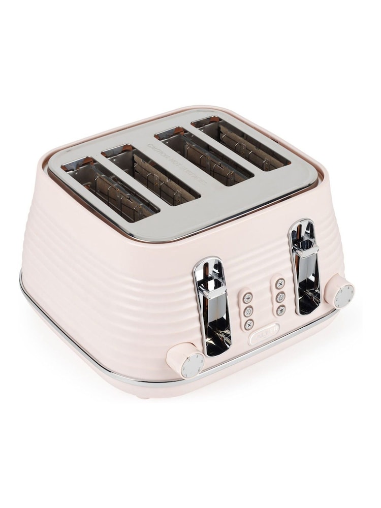 Salter Pink Ripple 4-Slice Toaster - Image 5 of 5