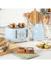 Salter Blue Retro 4-Slice Toaster - Image 3 of 6