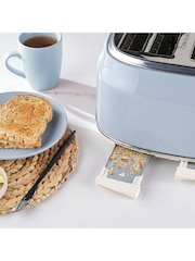 Salter Blue Retro 4-Slice Toaster - Image 5 of 6