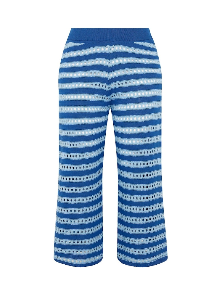 Yours Curve Blue Limited Knitted Trousers - Image 5 of 5 Yours Curve Blue Limited Knitted Trousers - Image 5 of 5