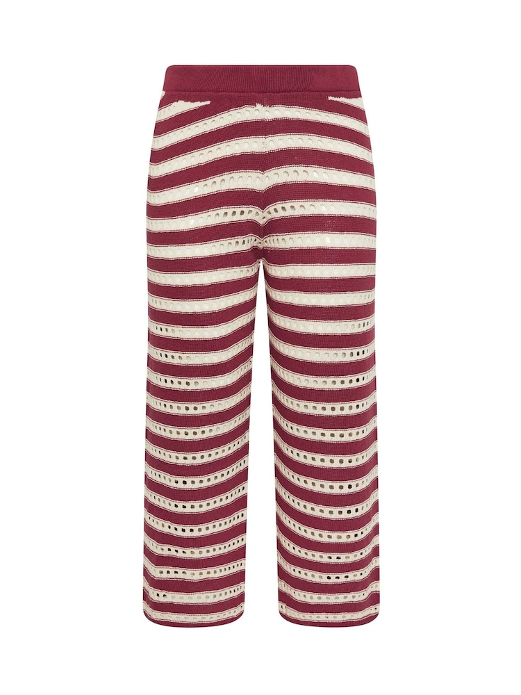 Yours Curve Red Limited Knitted Trousers - Image 5 of 5 Yours Curve Red Limited Knitted Trousers - Image 5 of 5