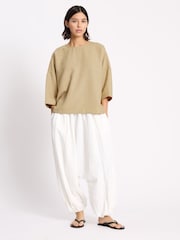 Albaray Natural Anna Unwin Woven Top - Image 5 of 7