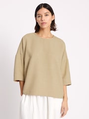 Albaray Natural Anna Unwin Woven Top - Image 6 of 7