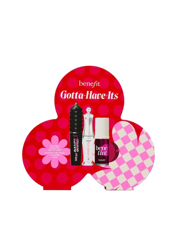 Benefit Gotta Have It's Mascara, Brow Gel and Lip Cheek Tint Best Sellers Gift Set Worth £52 - Image 1 of 7