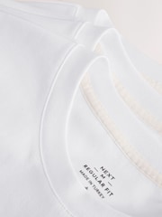 White Regular Fit Motionflex Soft Heavyweight T-Shirts 3 Pack - Image 7 of 8