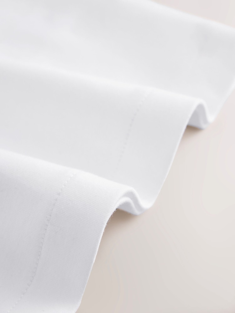 White Regular Fit Motionflex Soft Heavyweight T-Shirts 3 Pack - Image 8 of 8 White Regular Fit Motionflex Soft Heavyweight T-Shirts 3 Pack - Image 8 of 8