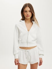 Cotton On Grey Fleece Micro Shorts - Image 1 of 6