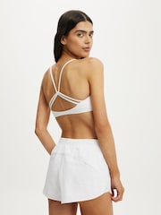Cotton On White Ultra Soft Scoop V-Neck Crop Top - Image 2 of 4