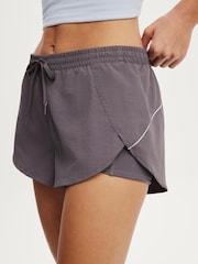 Cotton On Violet Grey Woven Dolphin Hem Micro Shorts - Image 4 of 6