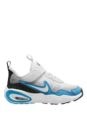 Nike White/Current Blue Junior Air Max Nova Trainers - Image 1 of 3