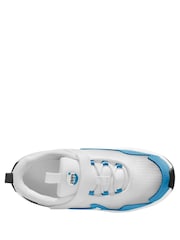 Nike White/Current Blue Junior Air Max Nova Trainers - Image 2 of 3