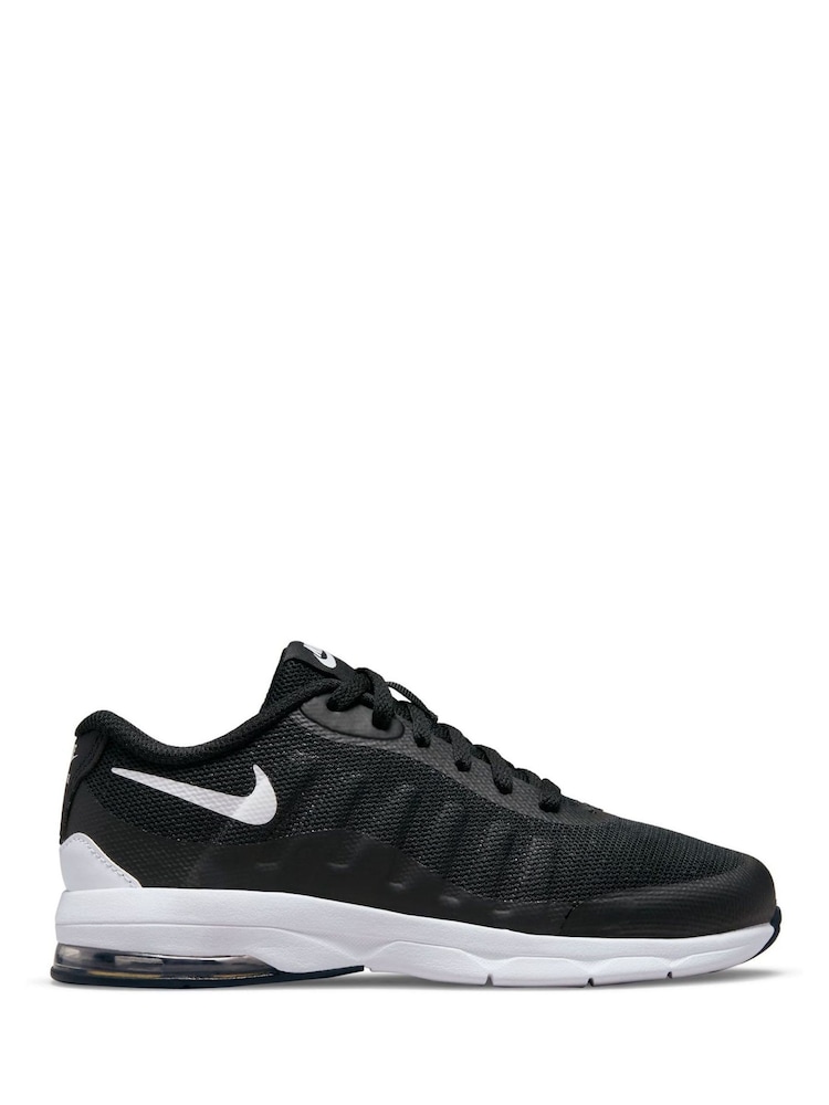 Nike Black White Junior Air Max Invigor Trainers - Image 1 of 7