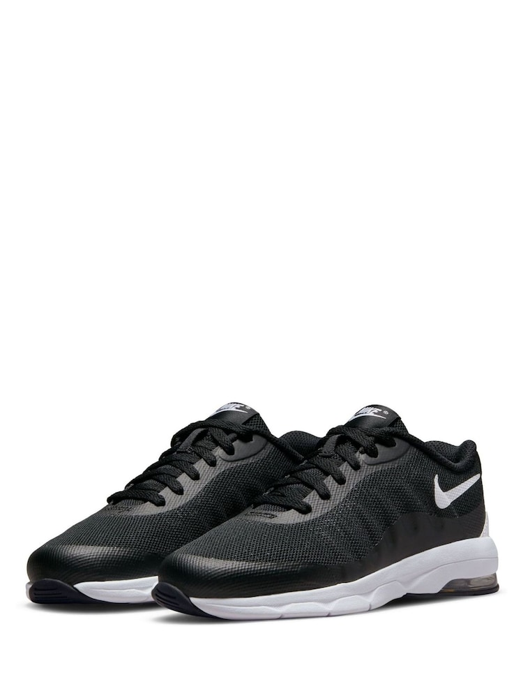 Nike Black White Junior Air Max Invigor Trainers - Image 2 of 7