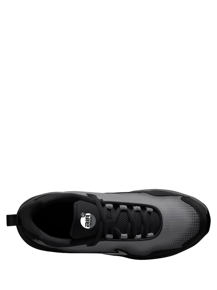 Nike Black Silver Youth Air Max Nova Trainers - Image 2 of 3 Nike Black Silver Youth Air Max Nova Trainers - Image 2 of 3