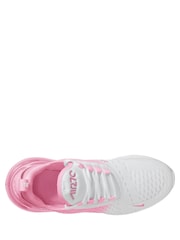 Nike Pink Rise White Youth Air Max 270 Trainers - Image 2 of 3
