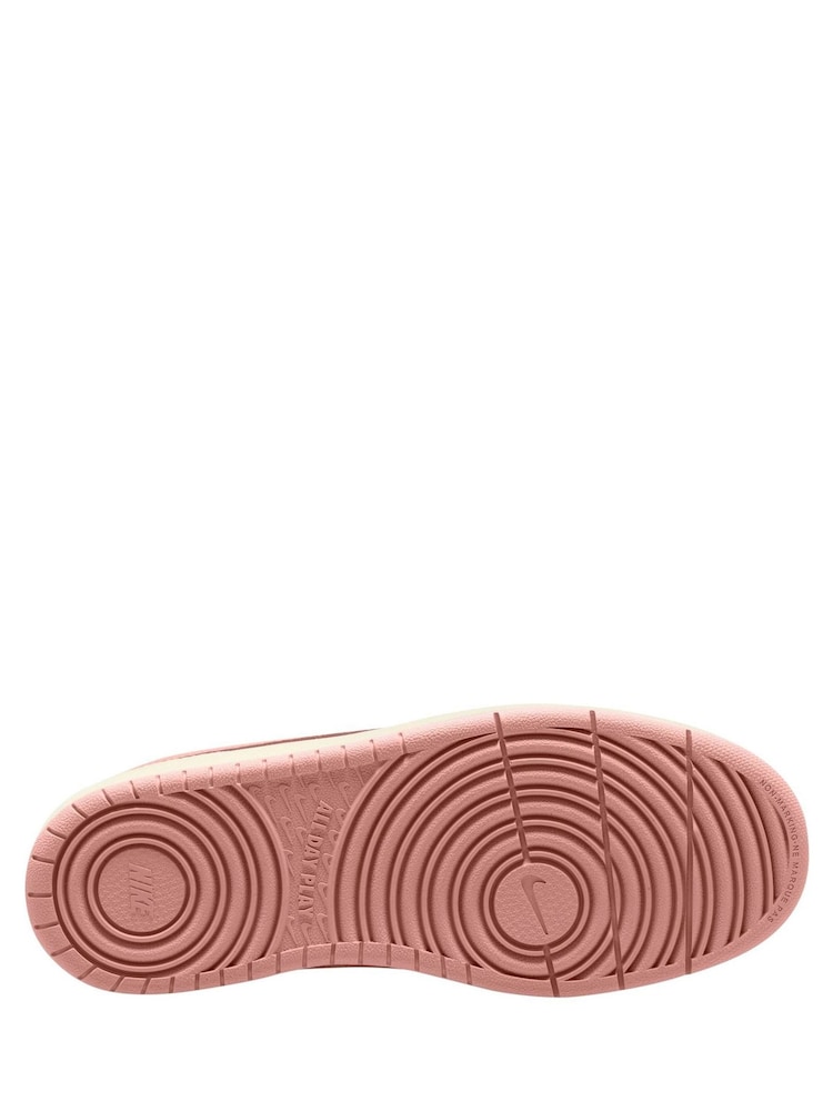 Nike Natural Pink Youth Court Borough Low Recraft Trainers - Image 3 of 3 Nike Natural Pink Youth Court Borough Low Recraft Trainers - Image 3 of 3