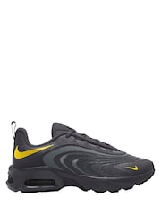 Nike Black Grey Yellow Youth Air Max Fire Trainers - Image 1 of 3