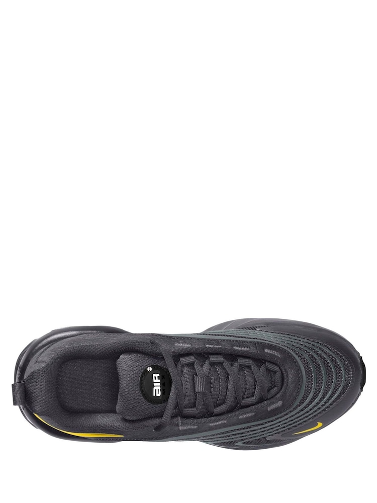 Nike Black Grey Yellow Youth Air Max Fire Trainers - Image 2 of 3 Nike Black Grey Yellow Youth Air Max Fire Trainers - Image 2 of 3