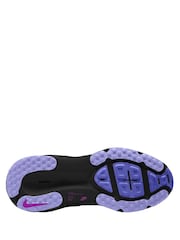 Nike Black/Purple Youth Vomero 18 Road Running Trainers - Image 3 of 3