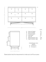 Swoon Light Brown Halle Mango Wood Eight-Drawer Chest - Image 3 of 5