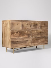Swoon Light Brown Halle Mango Wood Eight-Drawer Chest - Image 5 of 5