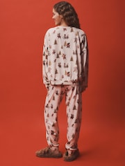 Neutral Hamish The Highland Cow Long Sleeve Pyjamas - Image 3 of 6