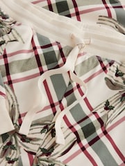 Oatmeal Argyle Bows Cosy Long Sleeve Pyjamas - Image 9 of 10