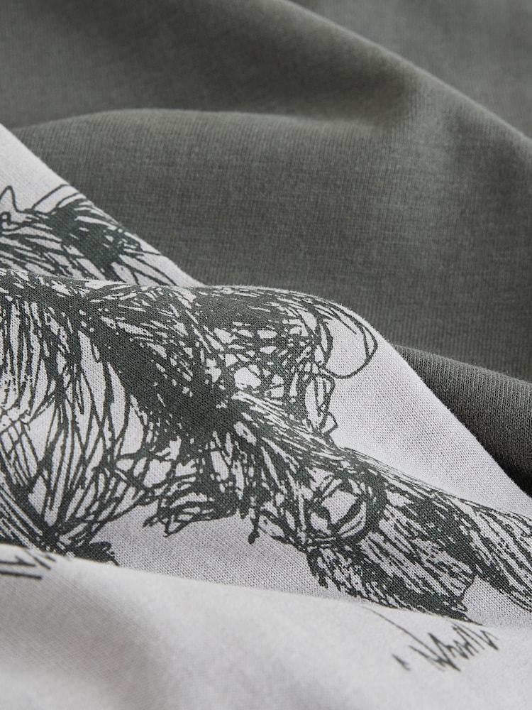 Charcoal Grey Hamish The Highland Cow - Long sleeve Pyjamas - Larawan 2 ng 3 Charcoal Grey Hamish The Highland Cow - Long sleeve Pyjamas - Larawan 2 ng 3