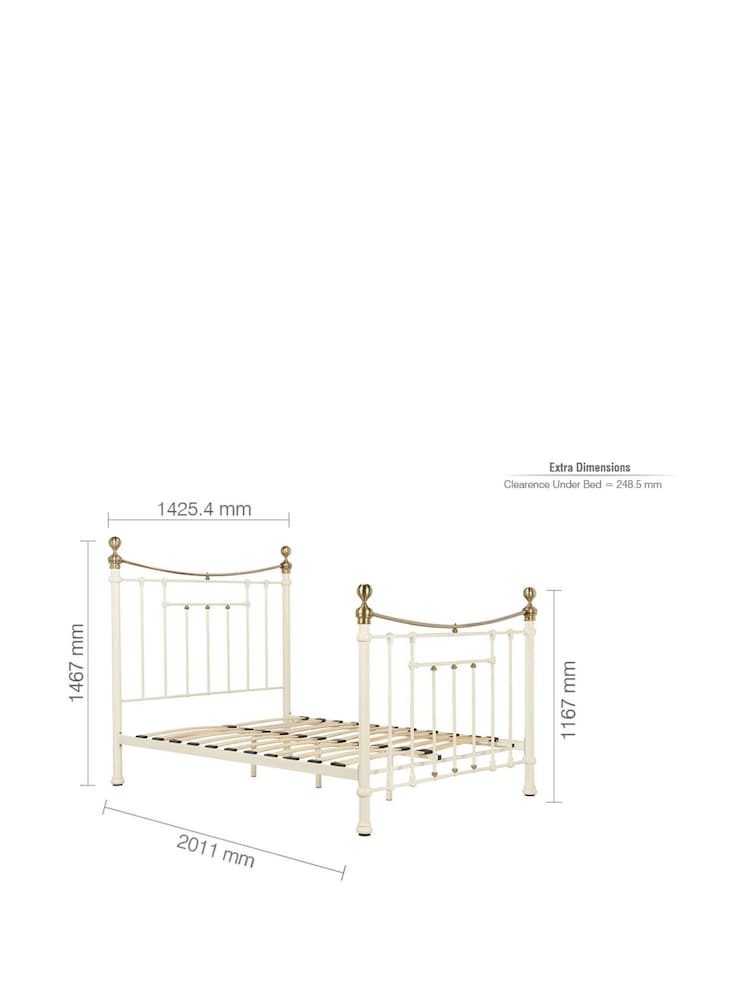 Birlea Cream Bronte Bed - Image 8 of 8