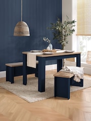 Birlea Navy Blue Highgate Dining Set - Image 1 of 5