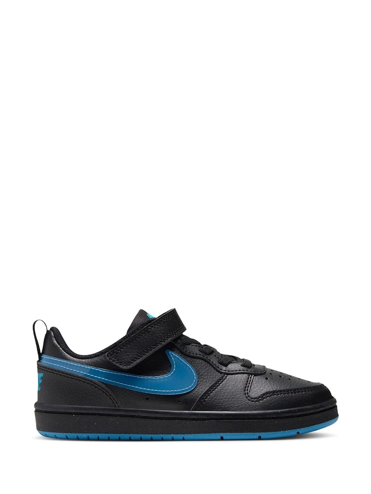Nike Black Junior Court Borough Low Recraft Trainers - Image 1 of 10 Nike Black Junior Court Borough Low Recraft Trainers - Image 1 of 10