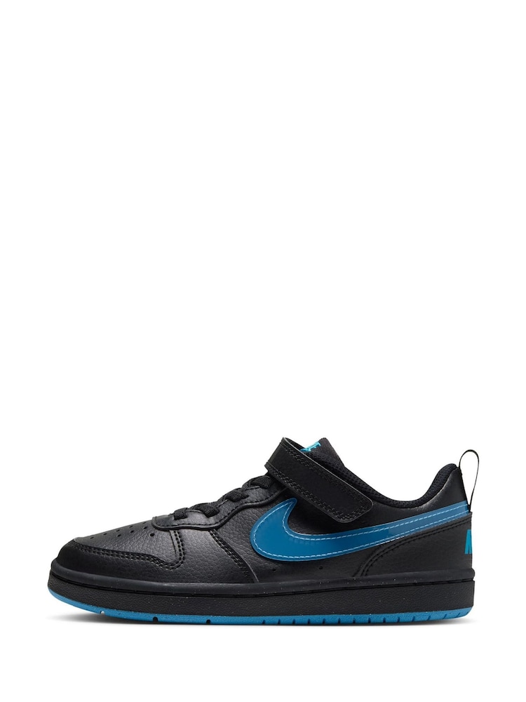 Nike Black Junior Court Borough Low Recraft Trainers - Image 2 of 10 Nike Black Junior Court Borough Low Recraft Trainers - Image 2 of 10