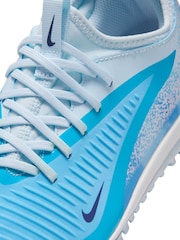 Nike Blue Jr. Phantom 6 Low Academy Erling Haaland Turf Football Boots - Image 6 of 8