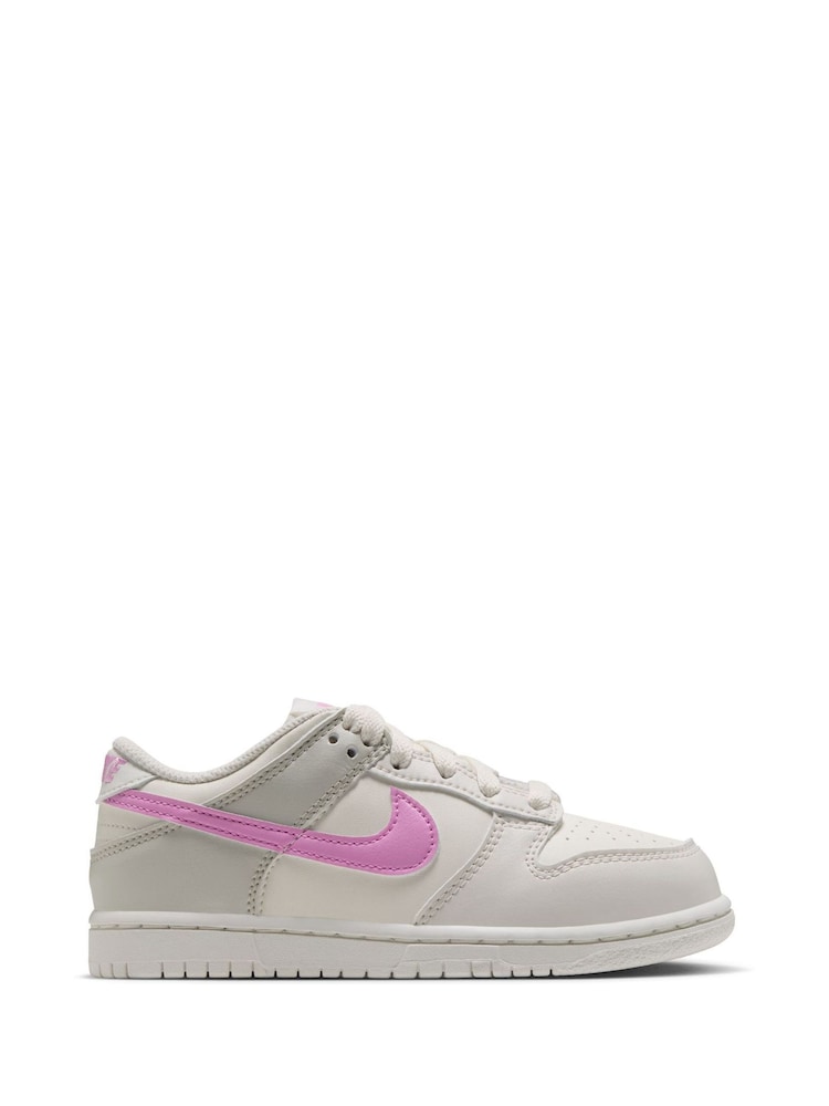 Nike Natural Pink Junior Dunk Low Trainers - Image 1 of 7 Nike Natural Pink Junior Dunk Low Trainers - Image 1 of 7