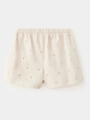 Mango Nude Broderie Crotchet Shorts - Image 3 of 4