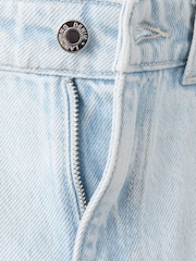 Mango Blue WIde Leg Star Denim Jeans - Image 5 of 5