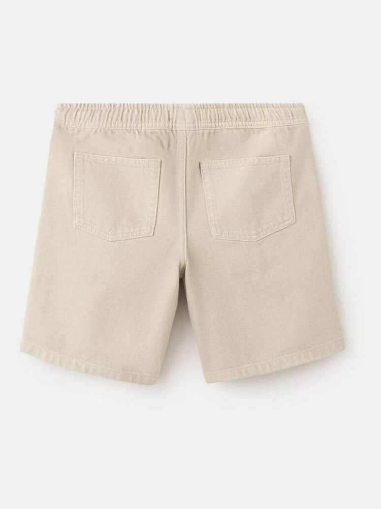 Mango Nude Drawstring Denim Shorts - Image 2 of 3