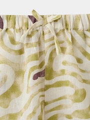 Mango Green Frill Hem Shorts - Image 3 of 4