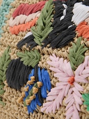 Mango Natural Straw Beach Bag - Image 4 of 4